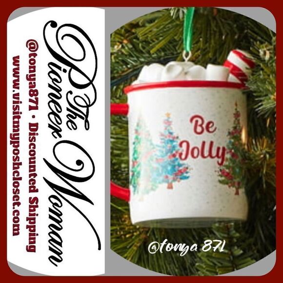 2022 🦋 New Pioneer Woman Christmas Mug Ornament, Qty 1 - Picture 1 of 3